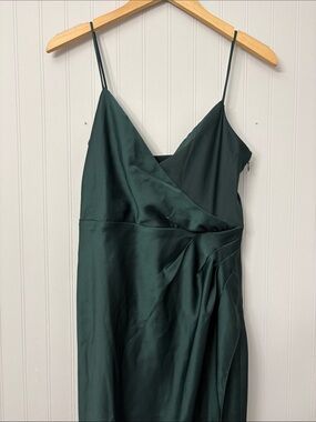 bhldn fairbanks satin dress BHLDN Fairbanks Satin Dress Navy Size 4. Worn once